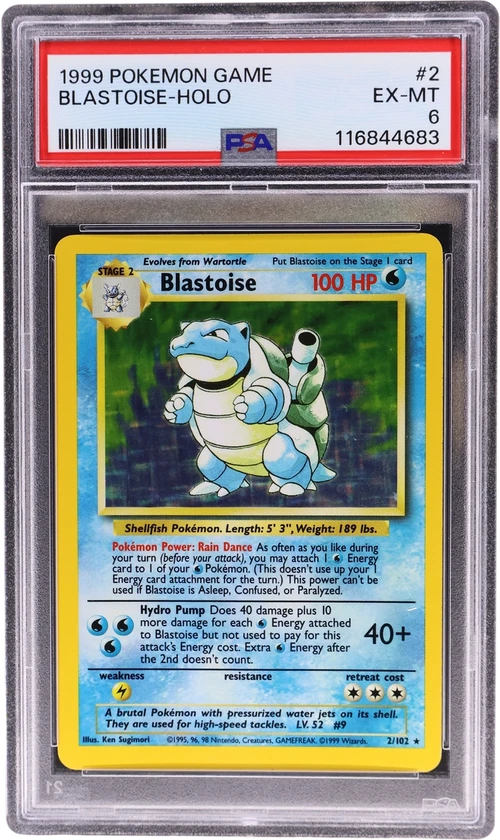 1999 Pokemon Game #2 Blastoise-Holo