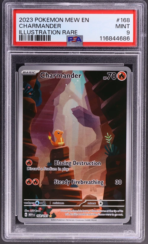 2023 Pokemon Mew En-151 #168 Charmander Illustration Rare