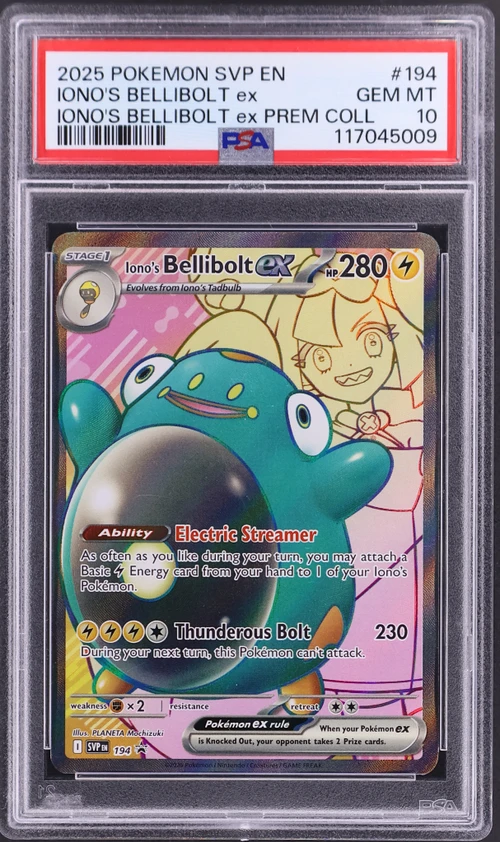 2025 Pokemon Svp En-Sv Black Star Promo #194 Iono's Bellibolt Ex Iono's Bellibolt Ex Premium Collection