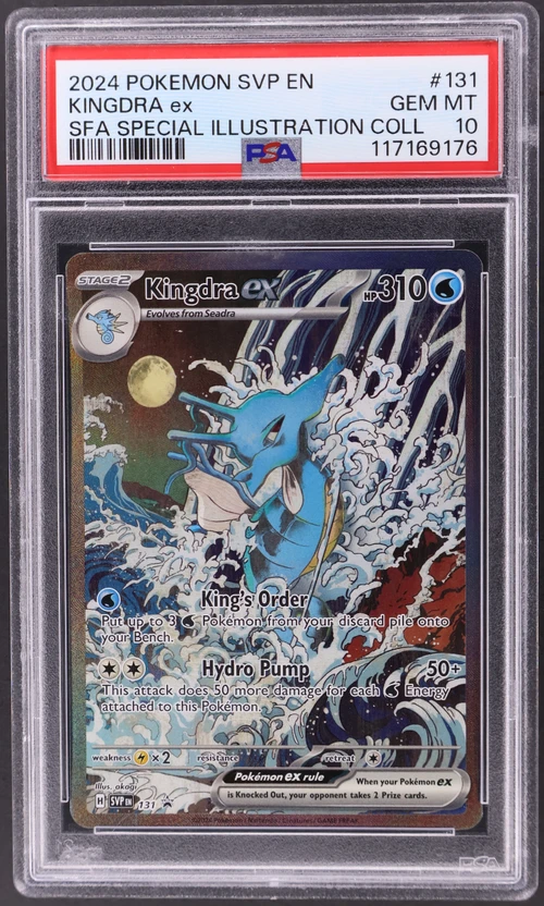 2024 Pokemon Svp En-Sv Black Star Promo #131 Kingdra Ex Shrouded Fable Special Illustration Collection
