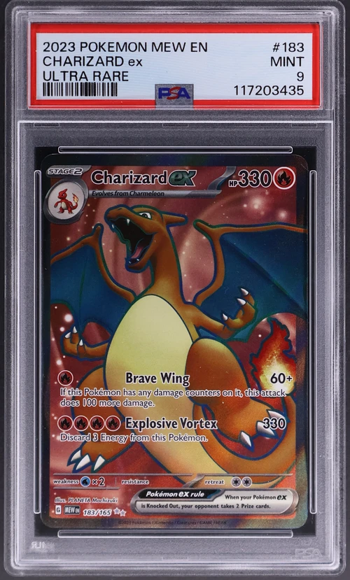 2023 Pokemon Mew En-151 #183 Charizard Ex Ultra Rare
