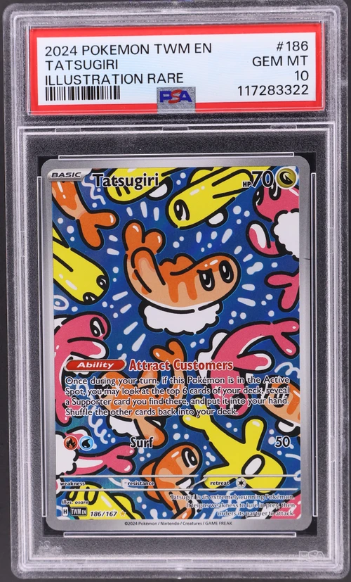 2024 Pokemon Twm En-Twilight Masquerade #186 Tatsugiri Illustration Rare