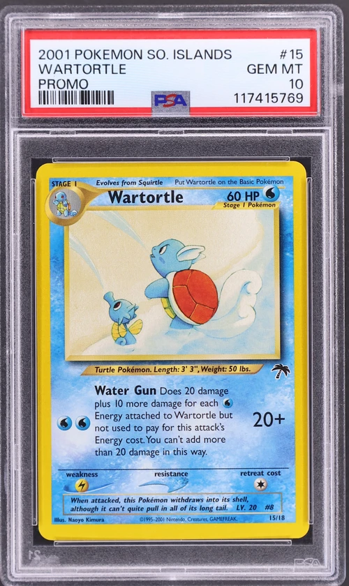 2001 Pokemon Southern Islands Promo #15 Wartortle
