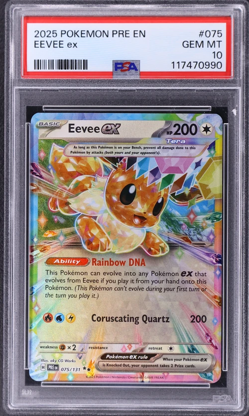 2025 Pokemon Pre En-Prismatic Evolutions #075 Eevee Ex