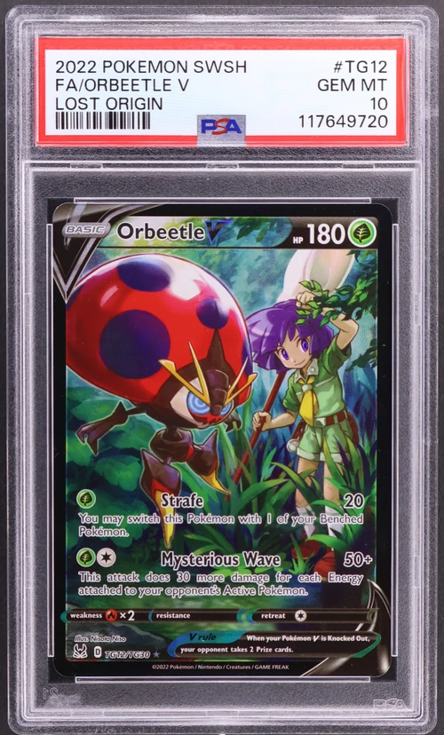 2022 Pokemon Sword & Shield Lost Origin #TG12 Full Art / Orbeetle V