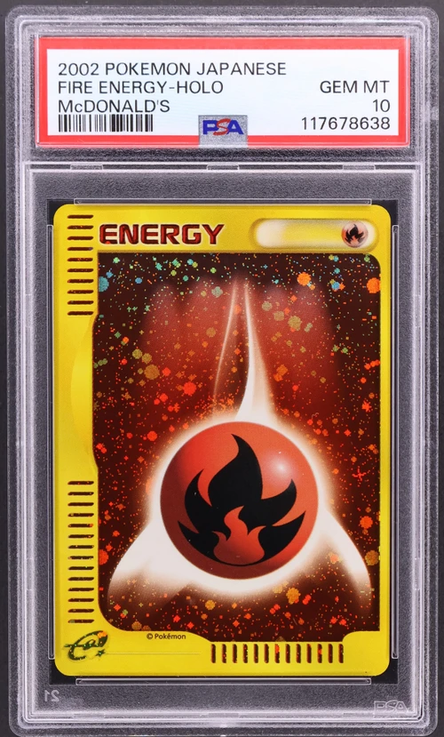 2002 Pokemon Japanese Mcdonald's Fire Energy-Holo