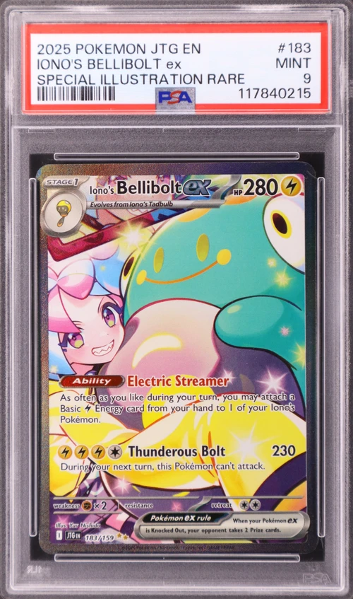 2025 Pokemon Jtg En-Journey Together #183 Iono's Bellibolt Ex Special Illustration Rare