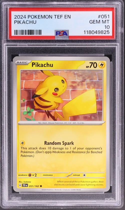 2024 Pokemon Tef En-Temporal Forces #051 Pikachu