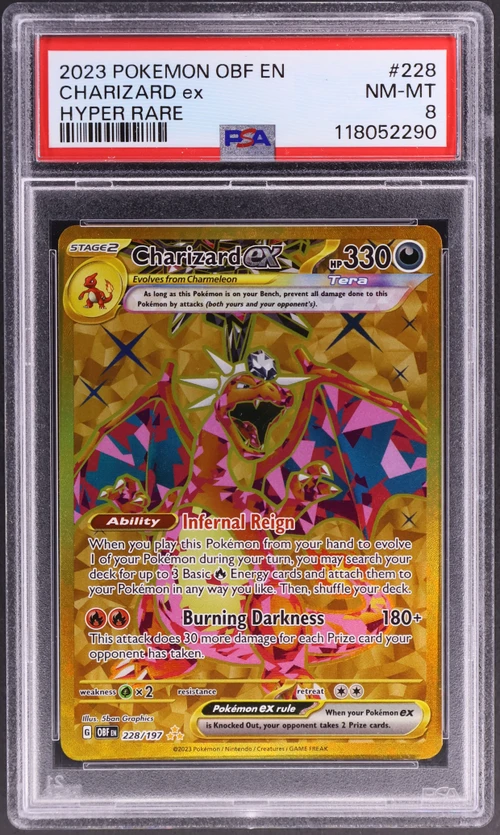 2023 Pokemon Obf En-Obsidian Flames #228 Charizard Ex Hyper Rare