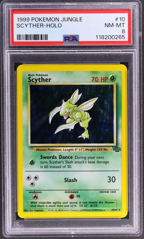 1999 Pokemon Jungle #10 Scyther-Holo