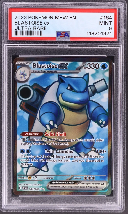 2023 Pokemon Mew En-151 #184 Blastoise Ex Ultra Rare