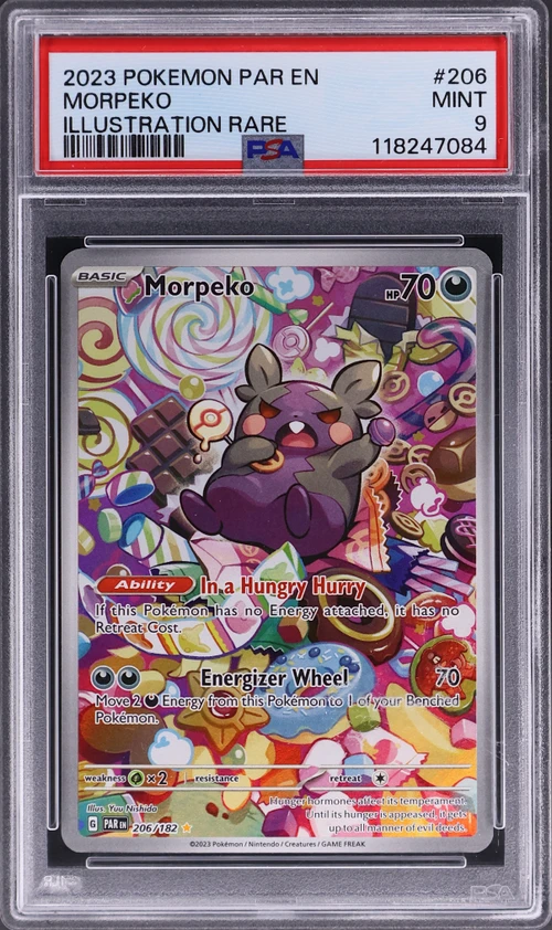 2023 Pokemon Par En-Paradox Rift #206 Morpeko Illustration Rare