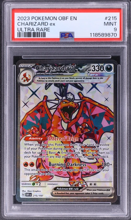 2023 Pokemon Obf En-Obsidian Flames #215 Charizard Ex Ultra Rare