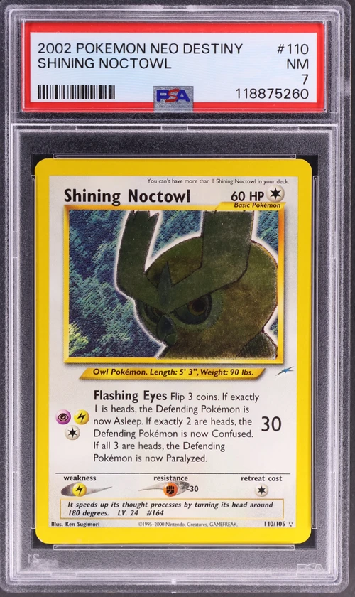 2002 Pokemon Neo Destiny #110 Shining Noctowl