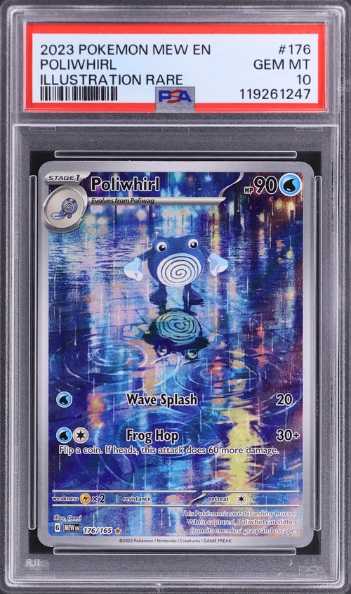 2023 Pokemon Mew En-151 #176 Poliwhirl Illustration Rare