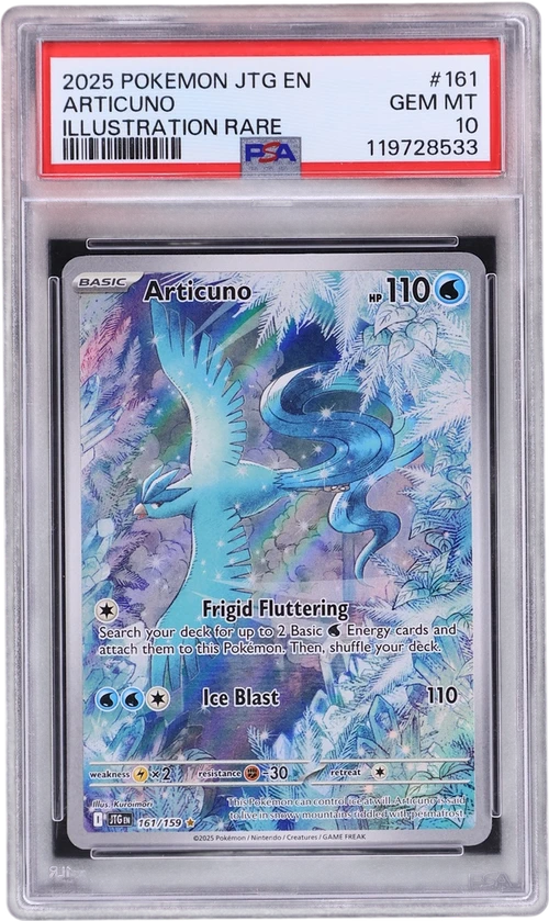 2025 Pokemon Jtg En-Journey Together #161 Articuno Illustration Rare