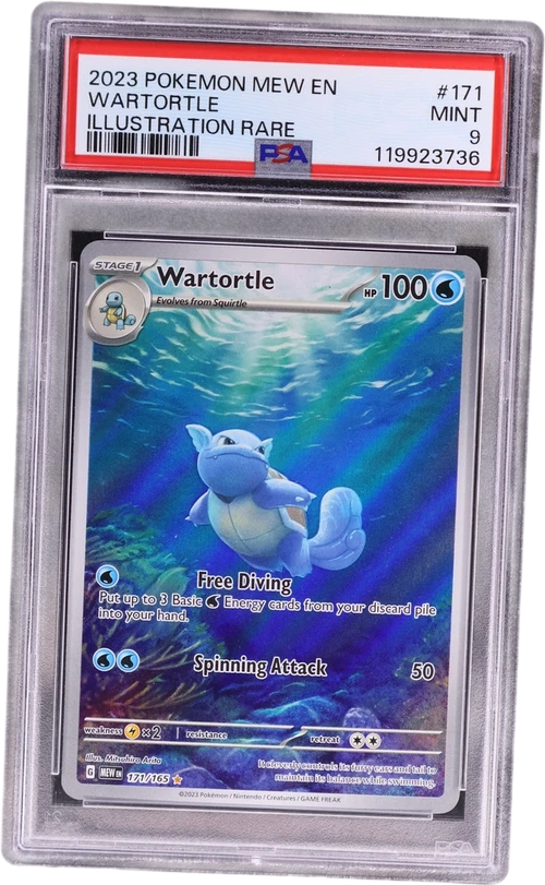 2023 Pokemon Mew En-151 #171 Wartortle Illustration Rare