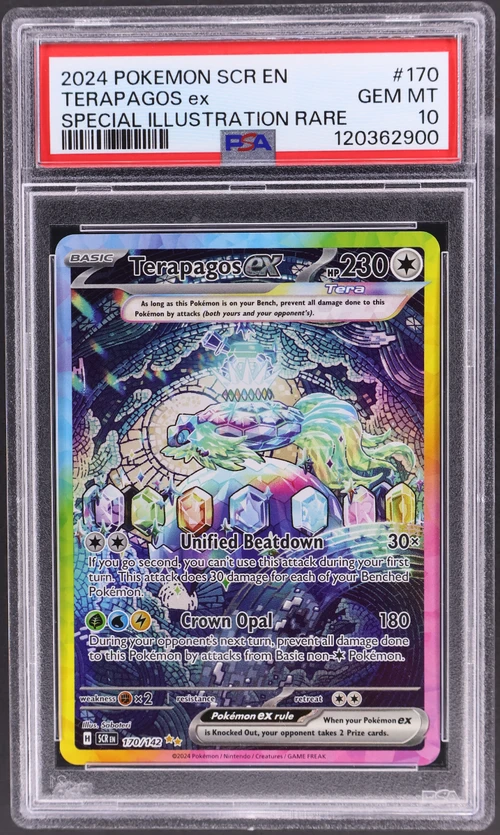 2024 Pokemon Scr En-Stellar Crown #170 Terapagos Ex Special Illustration Rare