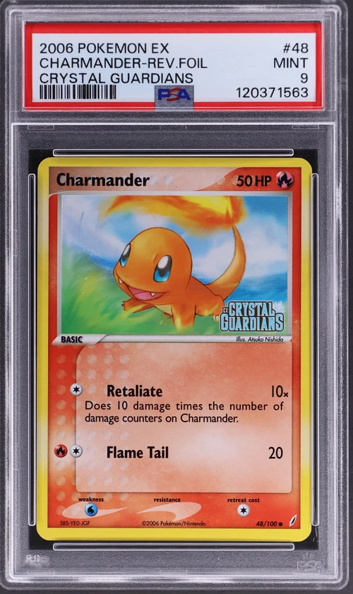 2006 Pokemon Ex Crystal Guardians #48 Charmander-Reverse Foil