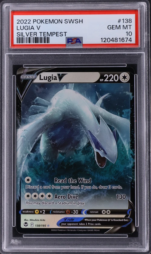 2022 Pokemon Sword & Shield Silver Tempest #138 Lugia V