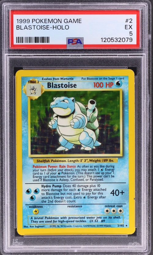 1999 Pokemon Game #2 Blastoise-Holo