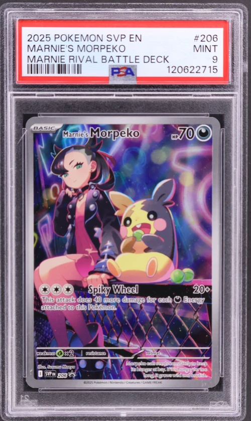 2025 Pokemon Svp En-Sv Black Star Promo #206 Marnie's Morpeko Marnie Rival Battle Deck