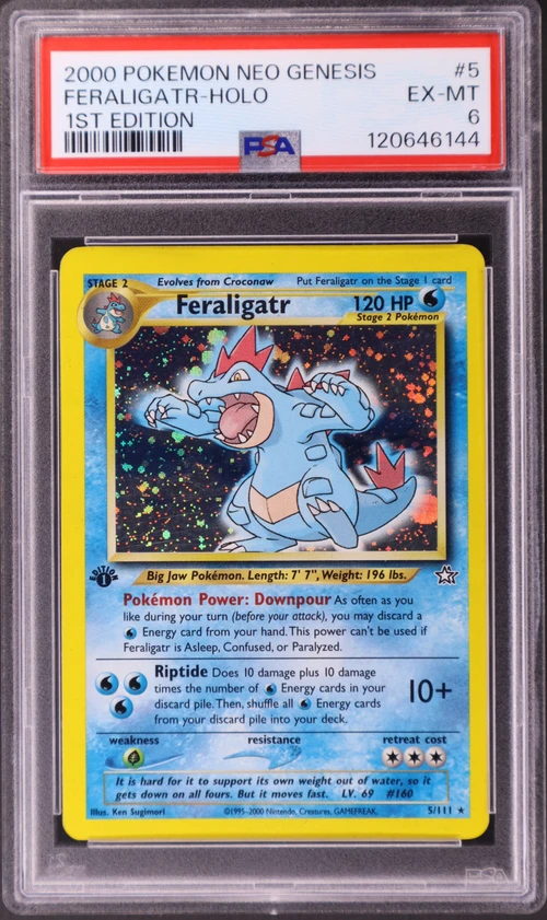 2000 Pokemon Neo Genesis 1st Edition #5 Feraligatr-Holo