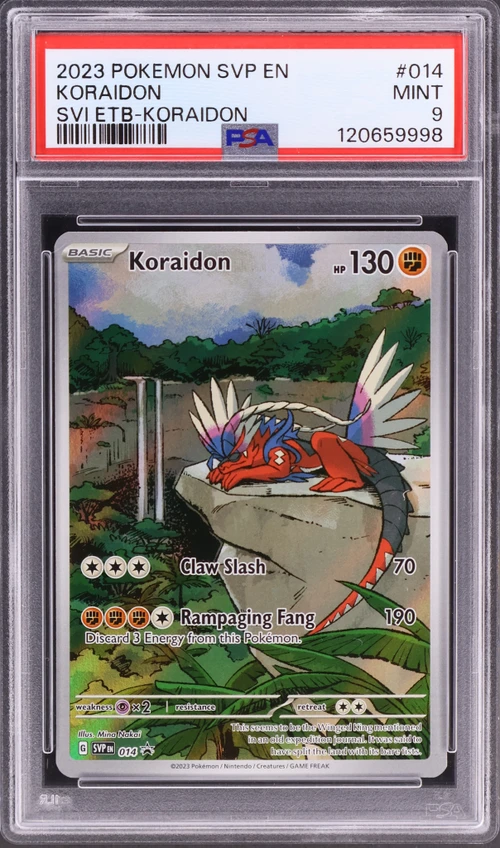2023 Pokemon Svp En-Sv Black Star Promo #014 Koraidon Scarlet & Violet Elite Trainer Box-Koraidon