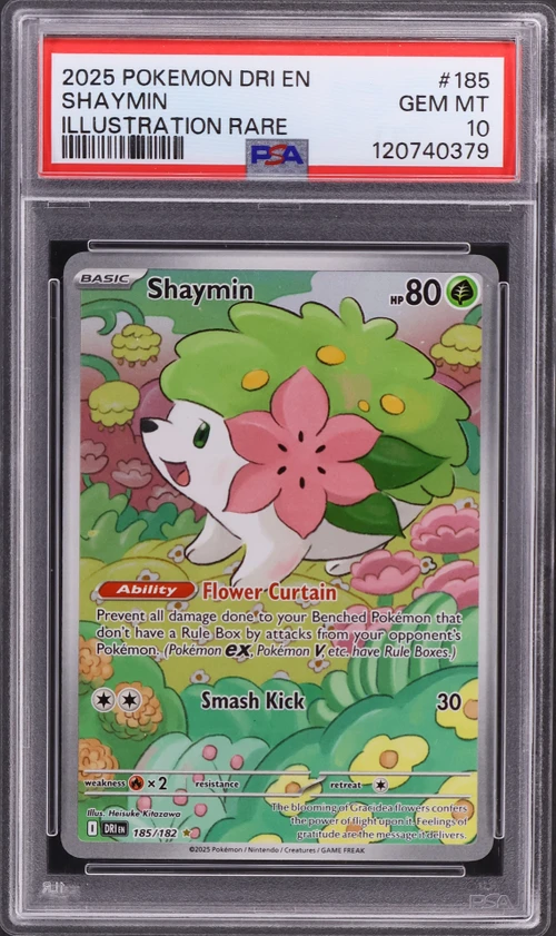 2025 Pokemon Dri En-Destined Rivals #185 Shaymin Illustration Rare