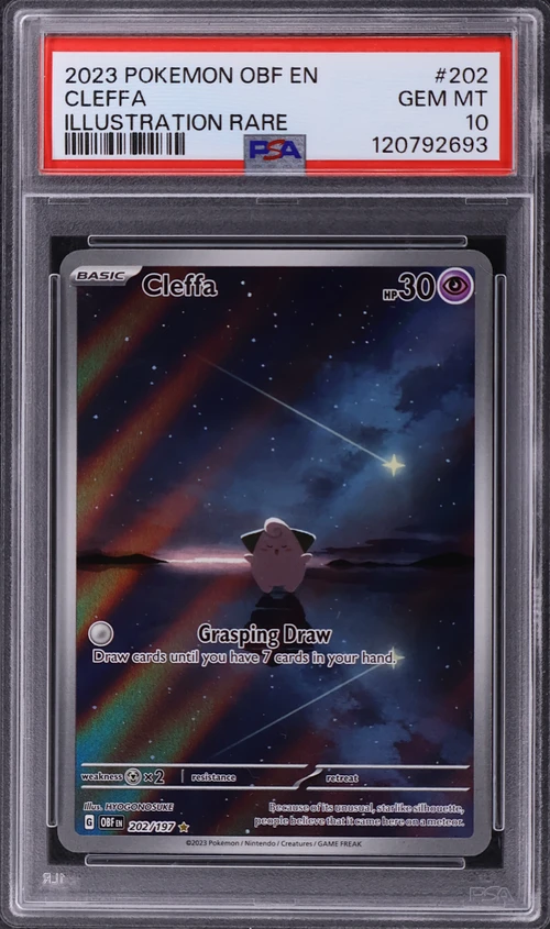2023 Pokemon Obf En-Obsidian Flames #202 Cleffa Illustration Rare