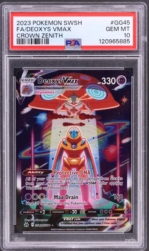 2023 Pokemon Sword and Shield Crown Zenith #GG45 Full Art / Deoxys Vmax
