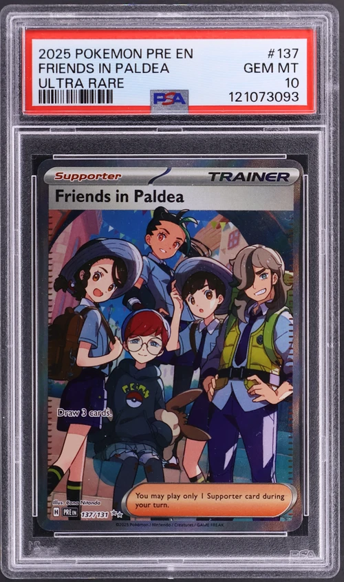 2025 Pokemon Pre En-Prismatic Evolutions #137 Friends in Paldea Ultra Rare
