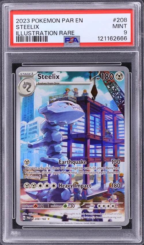 2023 Pokemon Par En-Paradox Rift #208 Steelix Illustration Rare