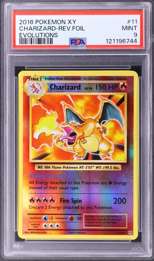 2016 Pokemon Xy Evolutions #11 Charizard-Reverse Foil
