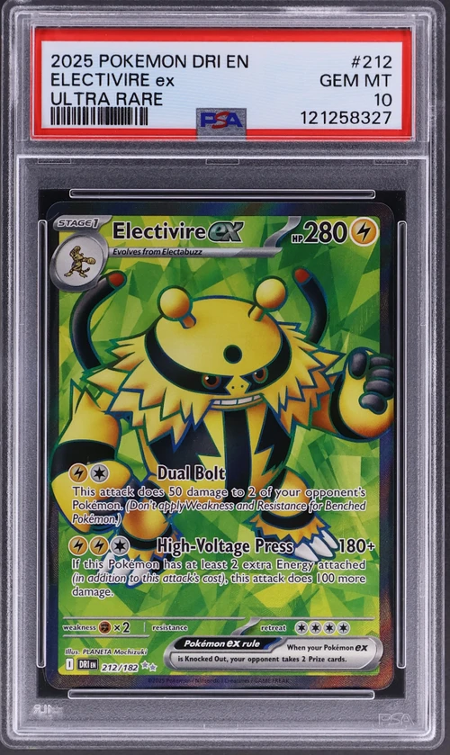 2025 Pokemon Dri En-Destined Rivals #212 Electivire Ex Ultra Rare