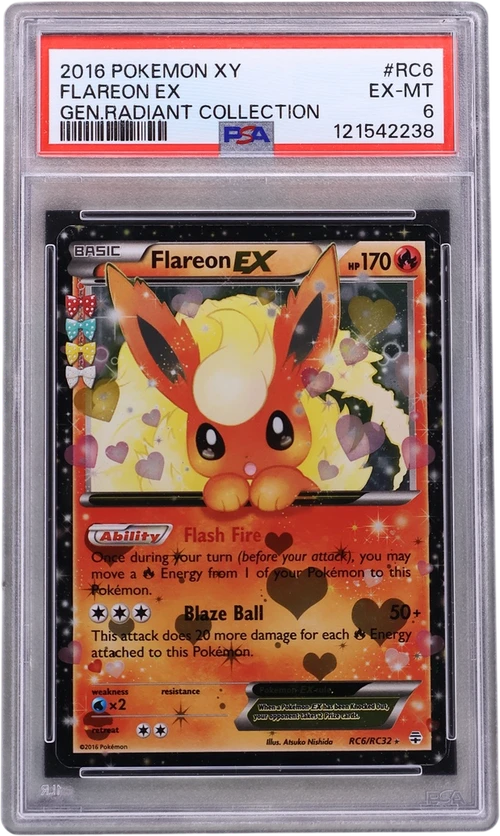 2016 Pokemon Xy Generations Radiant Collection #RC6 Flareon Ex