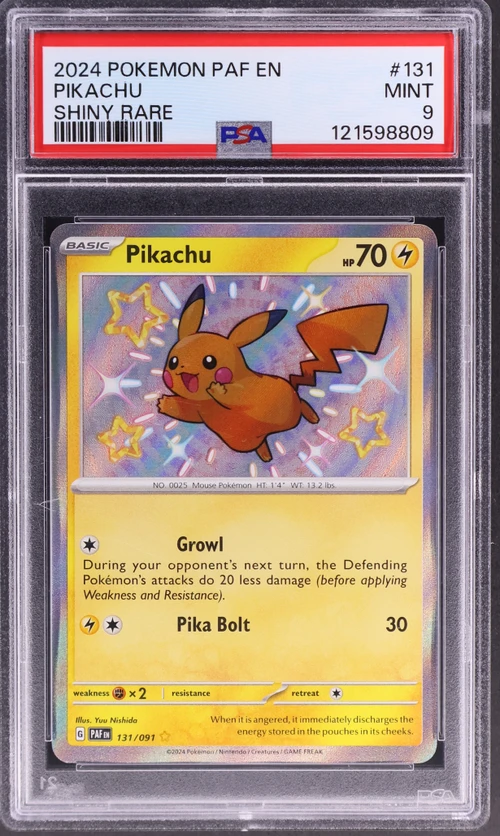 2024 Pokemon Paf En-Paldean Fates #131 Pikachu Shiny Rare