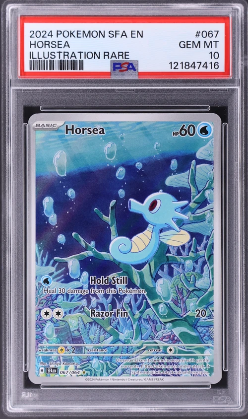 2024 Pokemon Sfa En-Shrouded Fable #067 Horsea Illustration Rare (PSA 10)