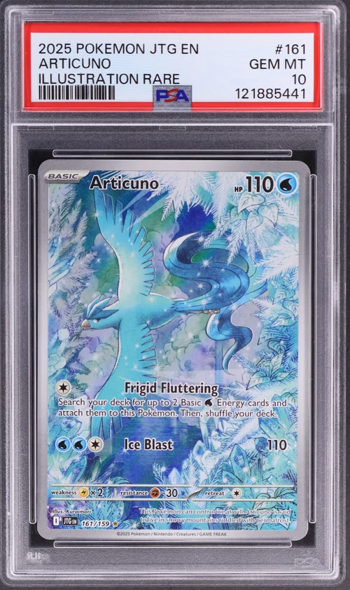 2025 Pokemon Jtg En-Journey Together #161 Articuno Illustration Rare