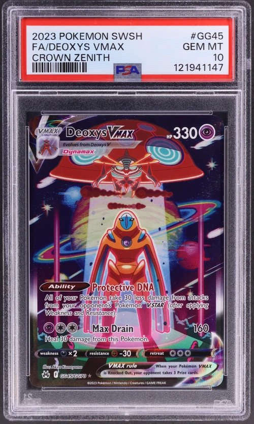 2023 Pokemon Sword and Shield Crown Zenith #GG45 Full Art / Deoxys Vmax