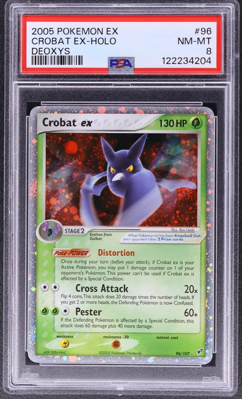 2005 Pokemon Ex Deoxys #96 Crobat Ex-Holo