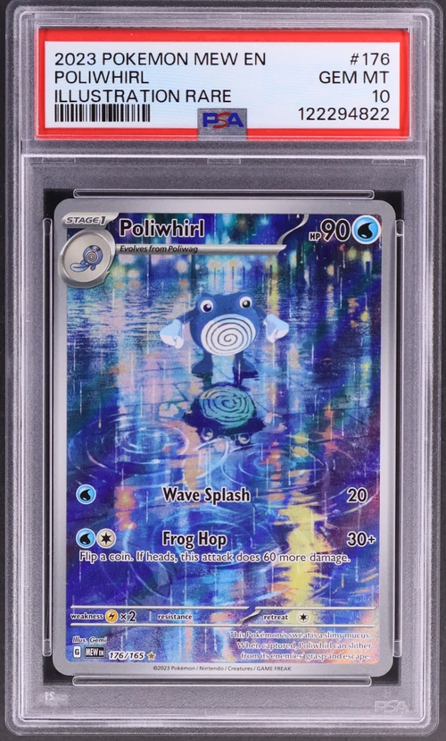 2023 Pokemon Mew En-151 #176 Poliwhirl Illustration Rare
