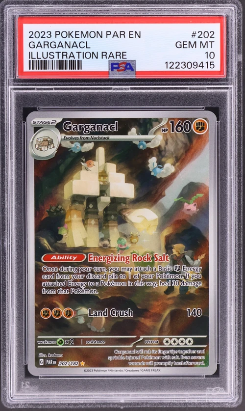 2023 Pokemon Par En-Paradox Rift #202 Garganacl Illustration Rare