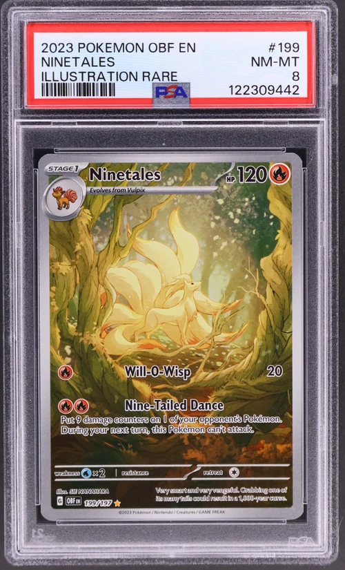2023 Pokemon Obf En-Obsidian Flames #199 Ninetales Illustration Rare