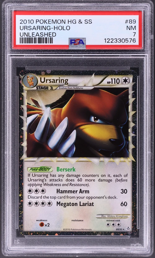 2010 Pokemon Heartgold & Soulsilver Unleashed #89 Ursaring-Holo