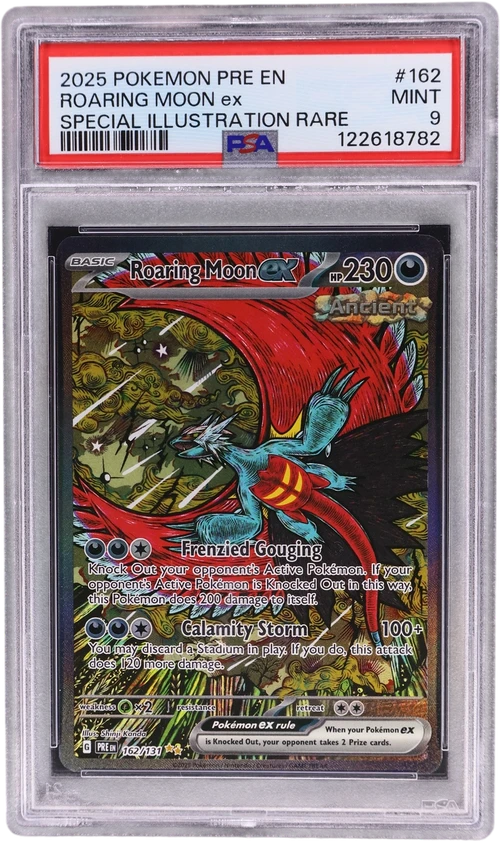 2025 Pokemon Pre En-Prismatic Evolutions #162 Roaring Moon Ex Special Illustration Rare