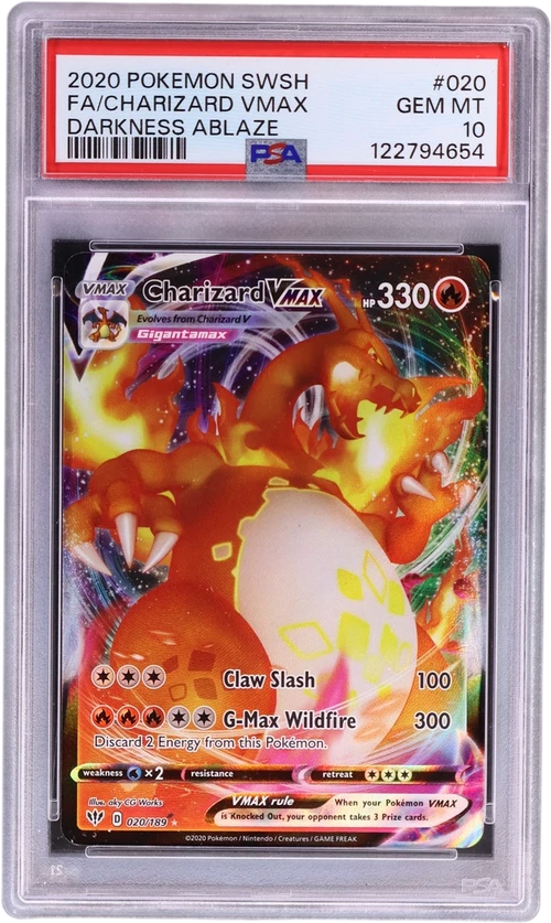 2020 Pokemon Sword & Shield Darkness Ablaze #020 Full Art / Charizard Vmax