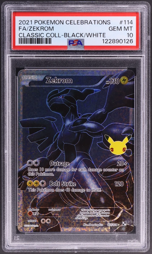 2021 Pokemon Celebrations Classic Collection #114 Full Art / Zekrom
