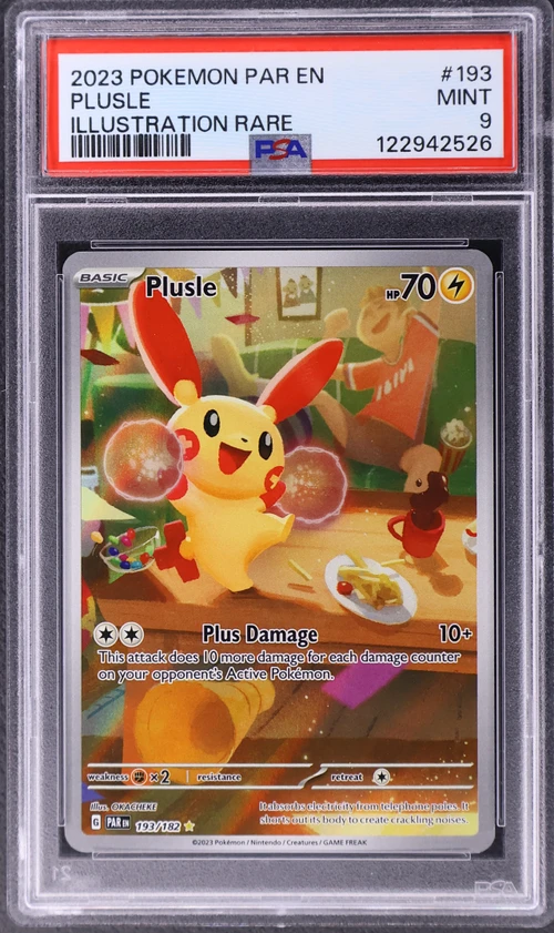 2023 Pokemon Par En-Paradox Rift #193 Plusle Illustration Rare