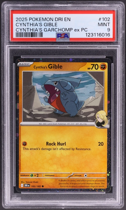 2025 Pokemon Dri En-Destined Rivals #102 Cynthia's Gible Cynthia's Garchomp Ex Premium Collection